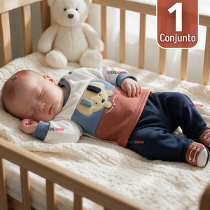 Conjunto 2 Piezas 100% Algodón Tedmimak Niño Cute Baby