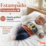 Conjunto 2 Piezas 100% Algodón Tedmimak Niño Cute Baby