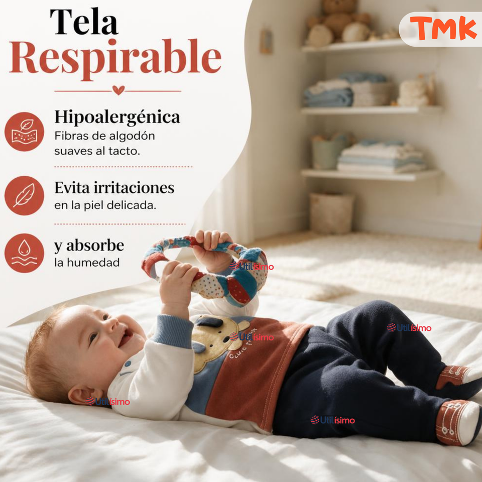 Conjunto 2 Piezas 100% Algodón Tedmimak Niño Cute Baby