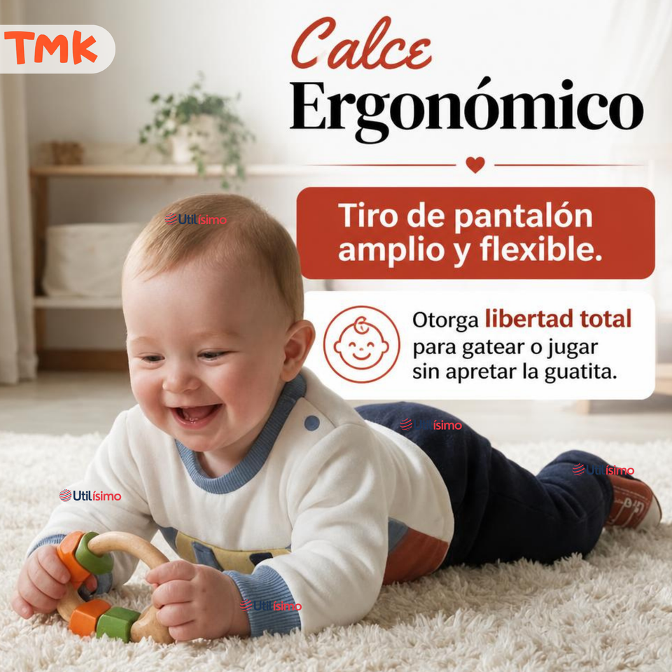 Conjunto 2 Piezas 100% Algodón Tedmimak Niño Cute Baby