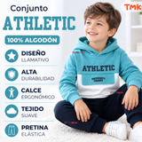 Conjunto Buzo Polerón 2 Piezas 100% Algodón Tedmimak Niño Athletic