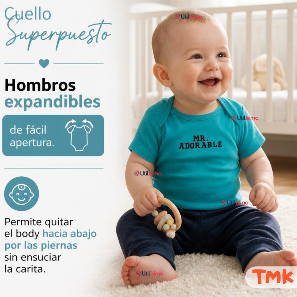 Conjunto 3 Piezas 100% Algodón Tedmimak Niño Forest Child