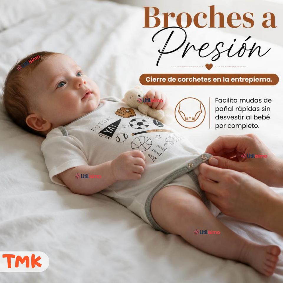 Conjunto 3 Piezas 100% Algodón Tedmimak Niño Tiny Sport