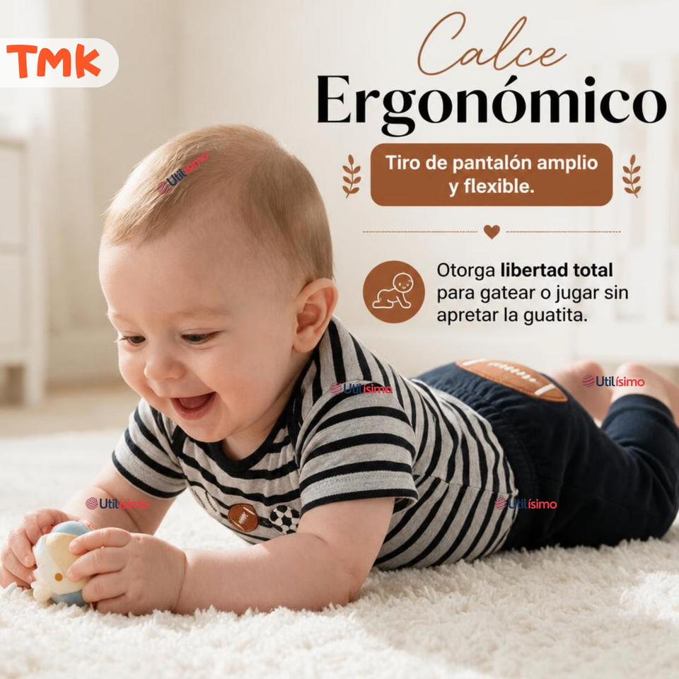 Conjunto 3 Piezas 100% Algodón Tedmimak Niño Tiny Sport