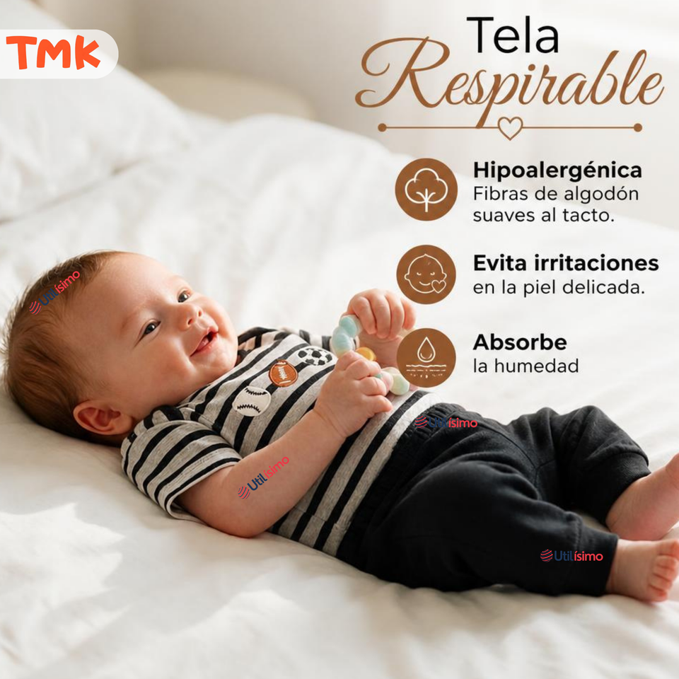 Conjunto 3 Piezas 100% Algodón Tedmimak Niño Tiny Sport