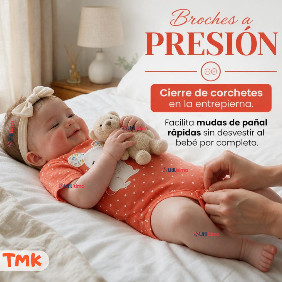 Conjunto 3 Piezas 100% Algodón Tedmimak Niña Mouse & Flower