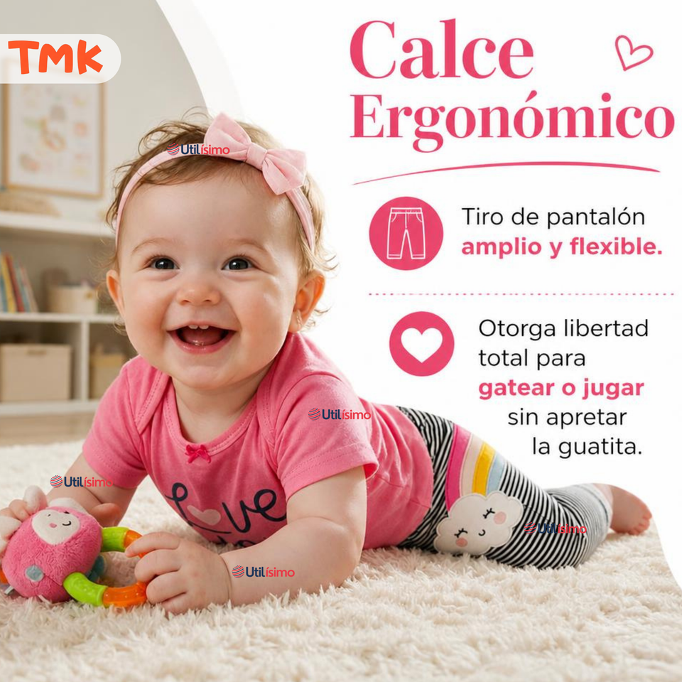 Conjunto 3 Piezas 100% Algodón Tedmimak Niña Sweet Heart