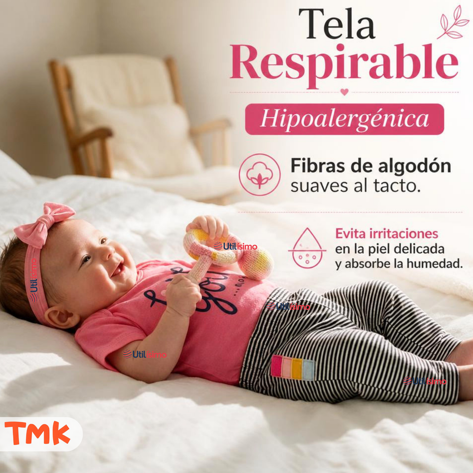Conjunto 3 Piezas 100% Algodón Tedmimak Niña Sweet Heart