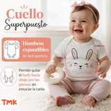 Conjunto 3 Piezas 100% Algodón Tedmimak Niña Pink Bunny
