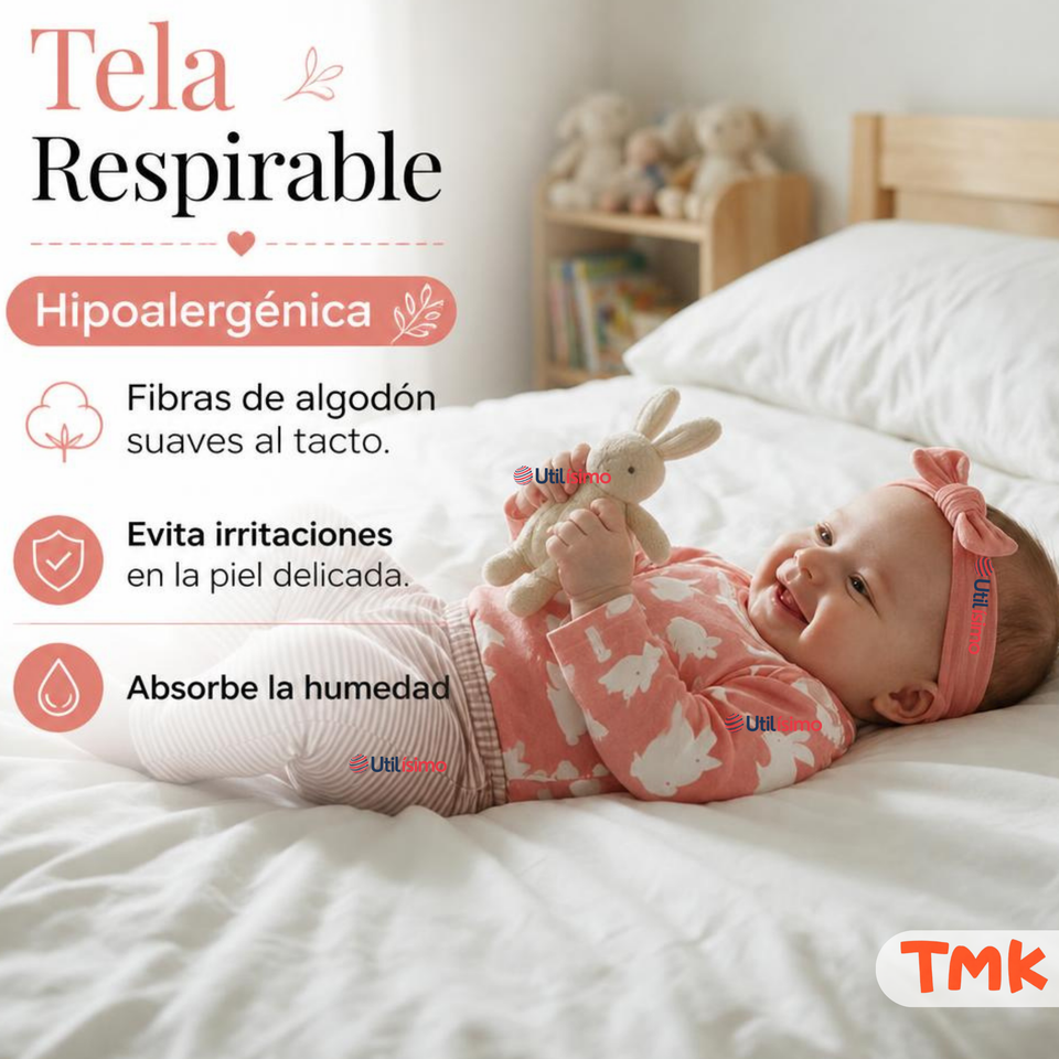 Conjunto 3 Piezas 100% Algodón Tedmimak Niña Pink Bunny