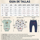Conjunto 3 Piezas 100% Algodón Tedmimak Niño Baby Bear