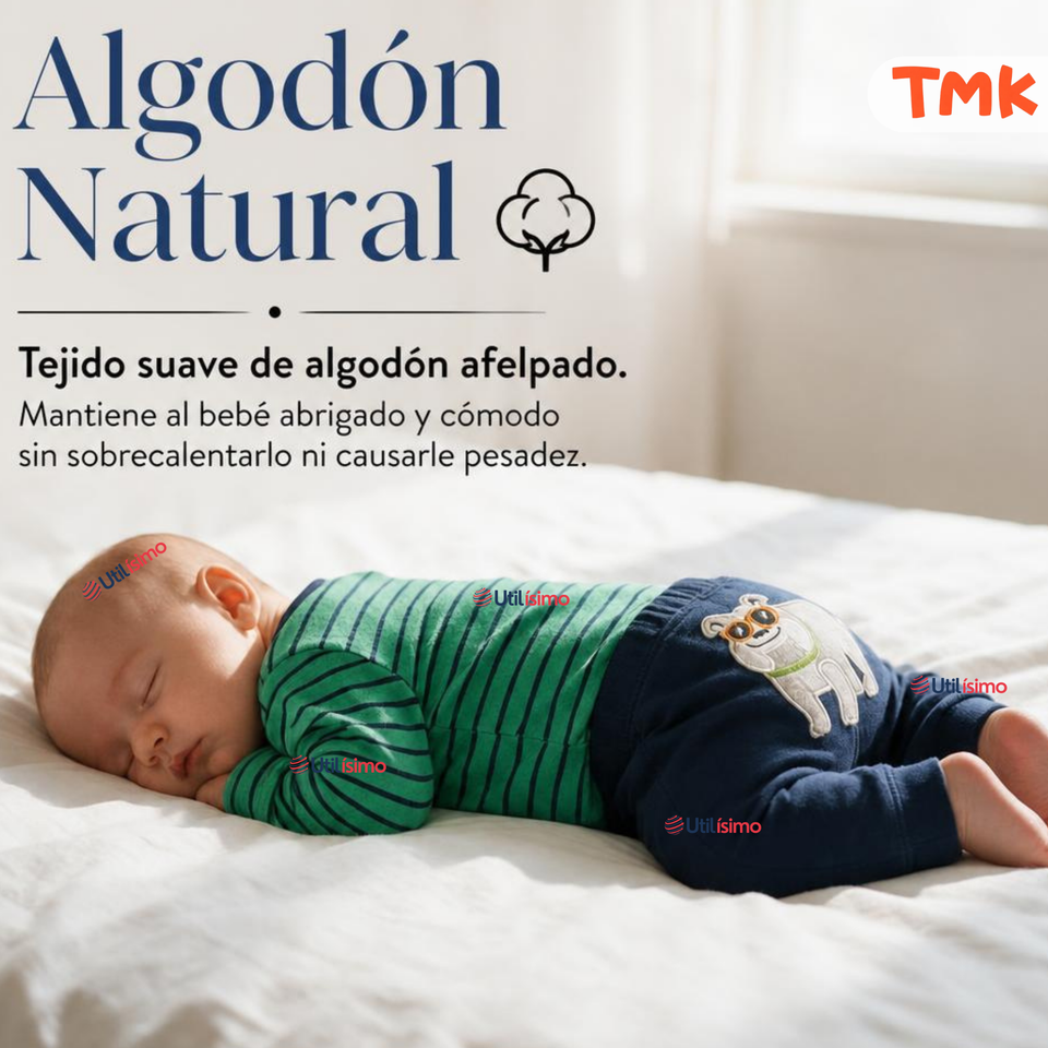 Conjunto 3 Piezas 100% Algodón Tedmimak Niño Casual Child