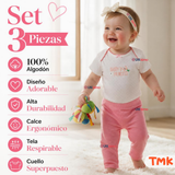 Conjunto 3 Piezas 100% Algodón Tedmimak Niña Princess