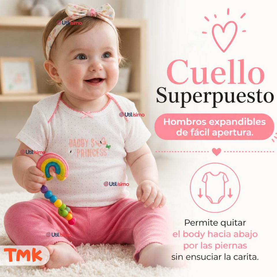 Conjunto 3 Piezas 100% Algodón Tedmimak Niña Princess