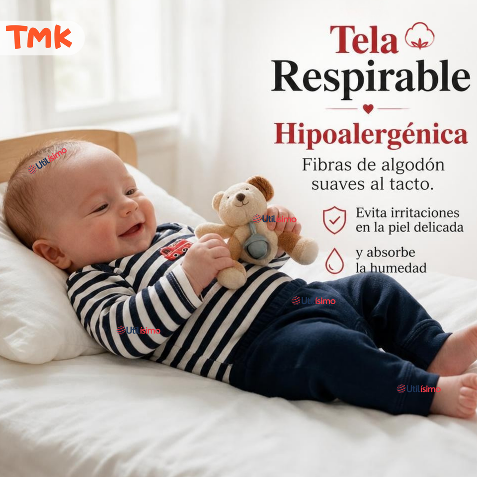 Conjunto 3 Piezas 100% Algodón Tedmimak Niño Small Tren