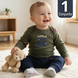 Conjunto 3 Piezas 100% Algodón Tedmimak Niño Baby Bear
