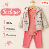 Conjunto 3 Piezas 100% Algodón Tedmimak Niña Family Favorite