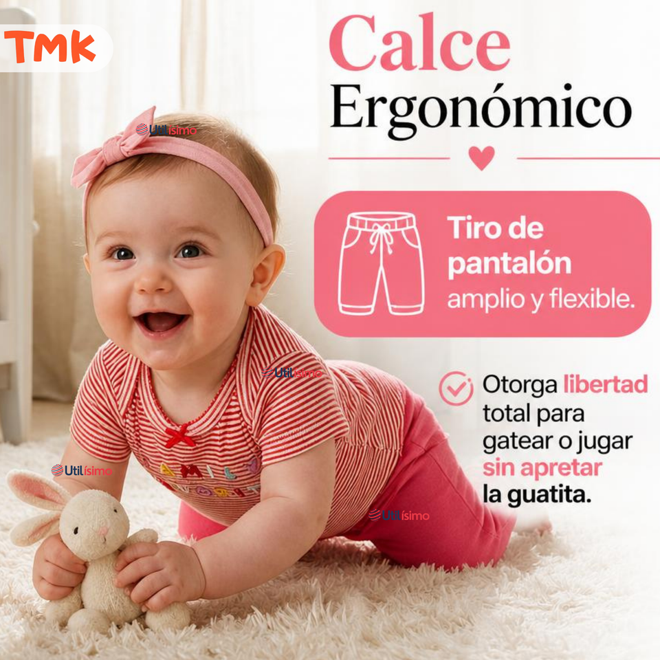Conjunto 3 Piezas 100% Algodón Tedmimak Niña Family Favorite