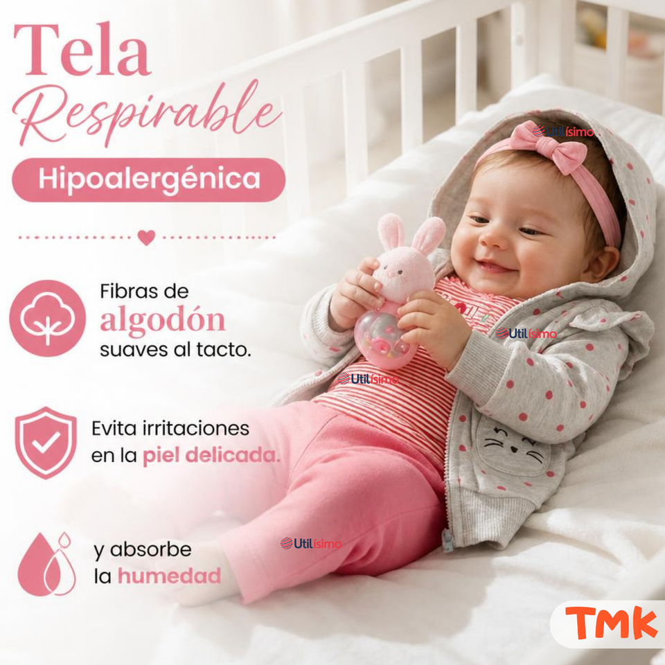 Conjunto 3 Piezas 100% Algodón Tedmimak Niña Family Favorite