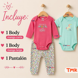 Conjunto 3 Piezas 100% Algodón Tedmimak Niña Magical Unicorn