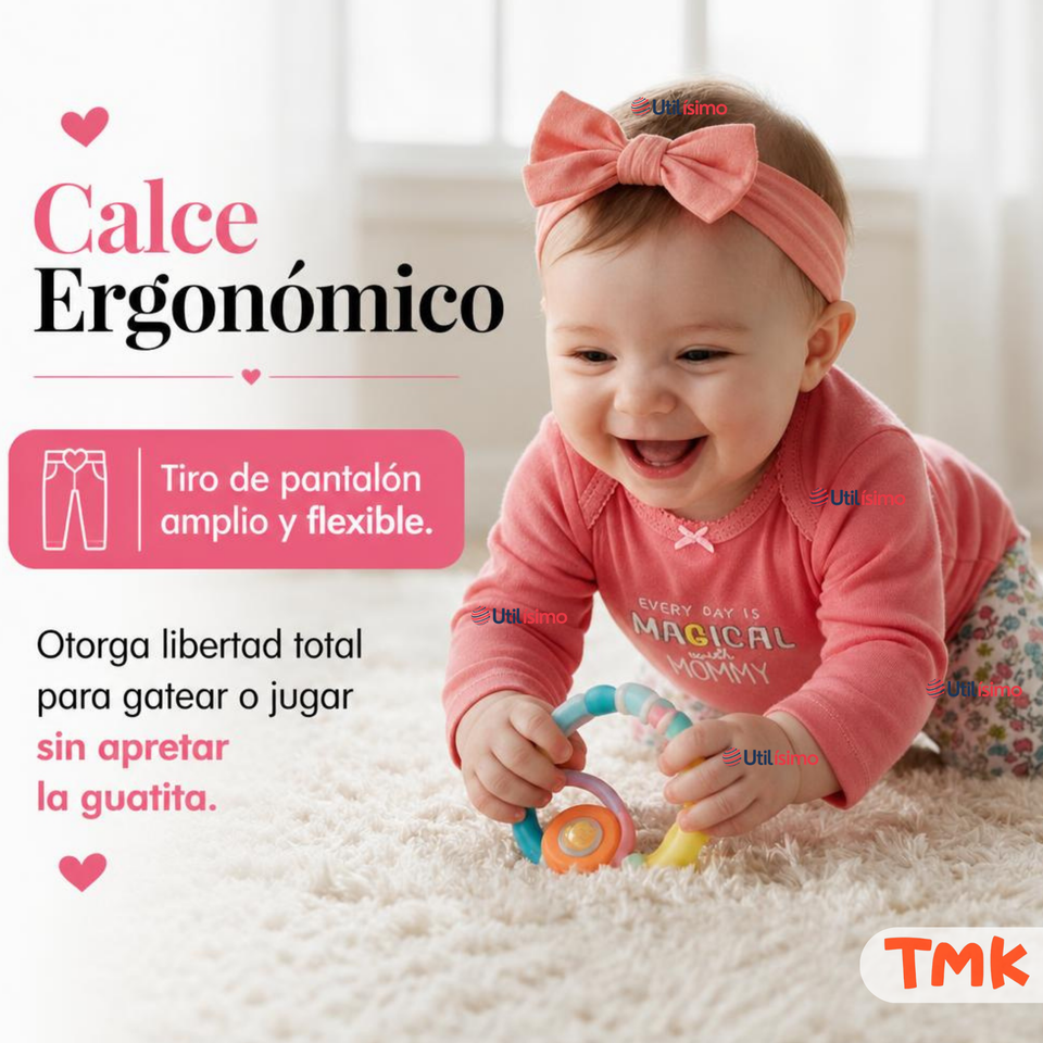 Conjunto 3 Piezas 100% Algodón Tedmimak Niña Magical Unicorn