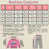 Conjunto 2 Piezas Buzo Pantalón Y Polerón De Algodón Lila Bebé Niña