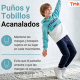 Conjunto Buzo Polerón 2 Piezas 100% Algodón Tedmimak Niño Athletic