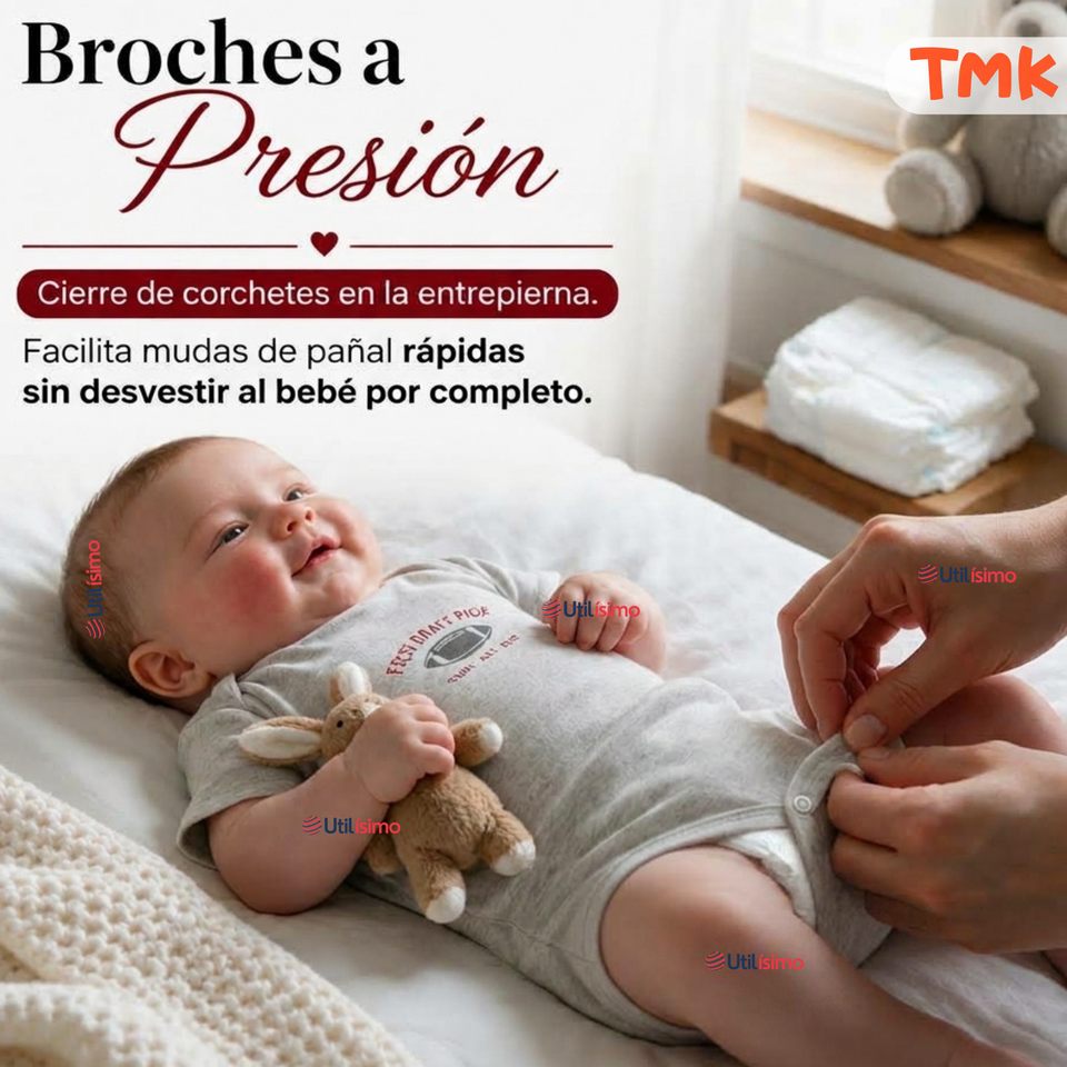 Conjunto 3 Piezas 100% Algodón Tedmimak Niño Stripes Baby