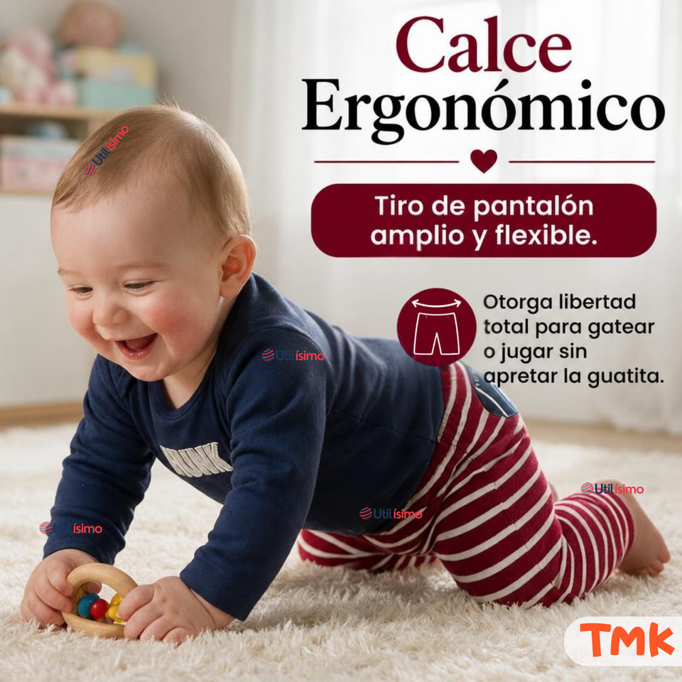 Conjunto 3 Piezas 100% Algodón Tedmimak Niño Stripes Baby