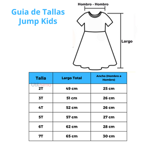 Vestido Manga Corta Niña Falda Surtido Jump Kids