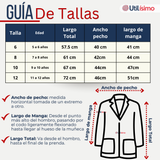 Cotona Delantal Blanca Escolar Colegio Unisex Niño Niña Manga Larga