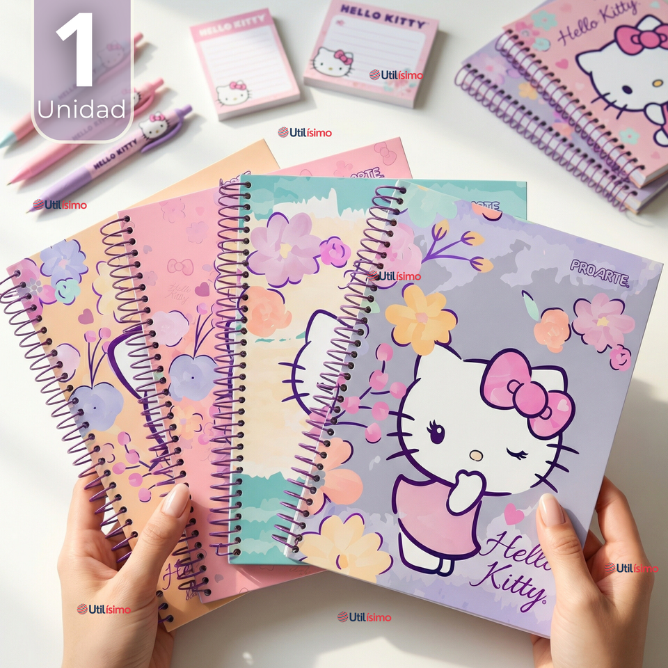 Cuaderno Universitario Hello Kitty 150 Hojas Tapa Gruesa Proarte Diseño Surtido