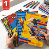 Cuaderno Universitario Marvel Heroes Kawaii 150 Hojas Tapa Gruesa Proarte Diseño Surtido