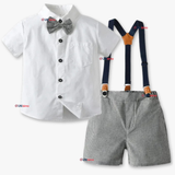 Conjunto de Vestir con Tirantes Camisa Pantalón Corto Algodón