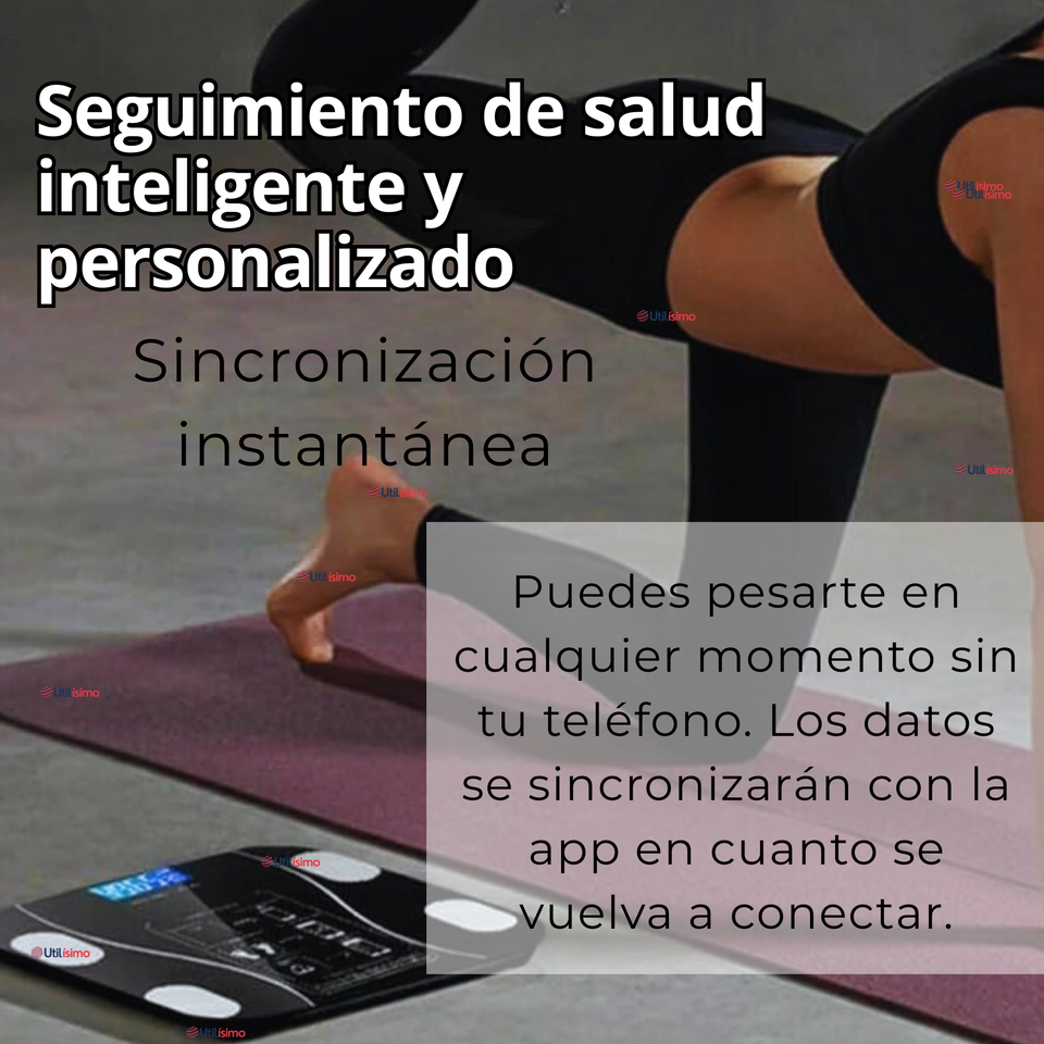 Balanza Pesa Digital Inteligente App Bluetooth Báscula Recargable