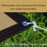 Malla Sombreadora Toldo Vela Rectangular 5x5m Hdpe Beige Protección UV