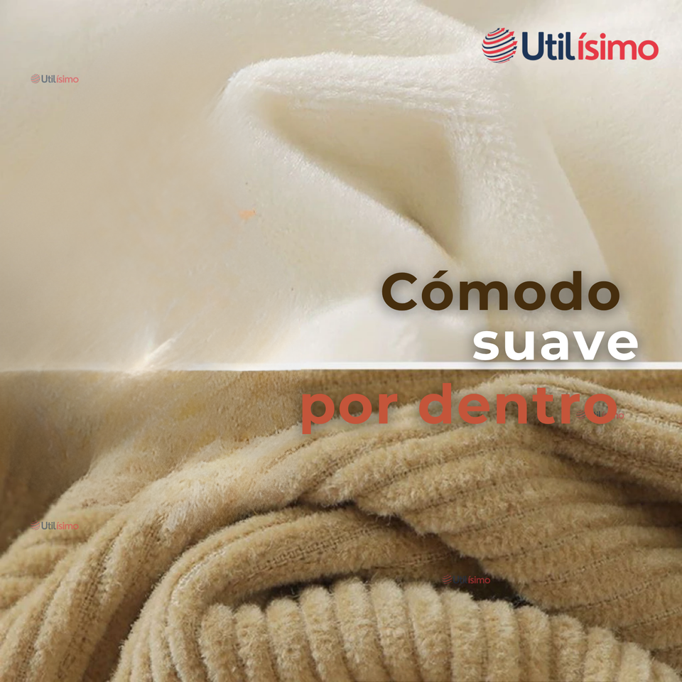 Buzo Cotelé Bebé Niño Forrado en Polar Gris Pantalón