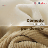 Buzo Cotelé Bebé Niño Forrado en Polar Beige Pantalón