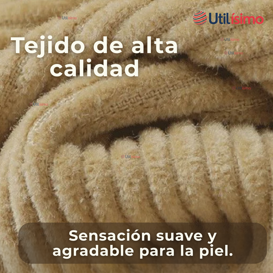 Buzo Cotelé Bebé Niño Forrado en Polar Beige Pantalón