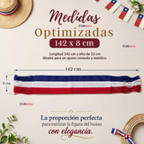 Pack 3 Fajas Huaso Bandera Chile Juvenil Fiestas Patrias Bailes Típico