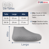 Fundas Cubre Zapatos Gris Impermeable Surtidas Silicona Antideslizante