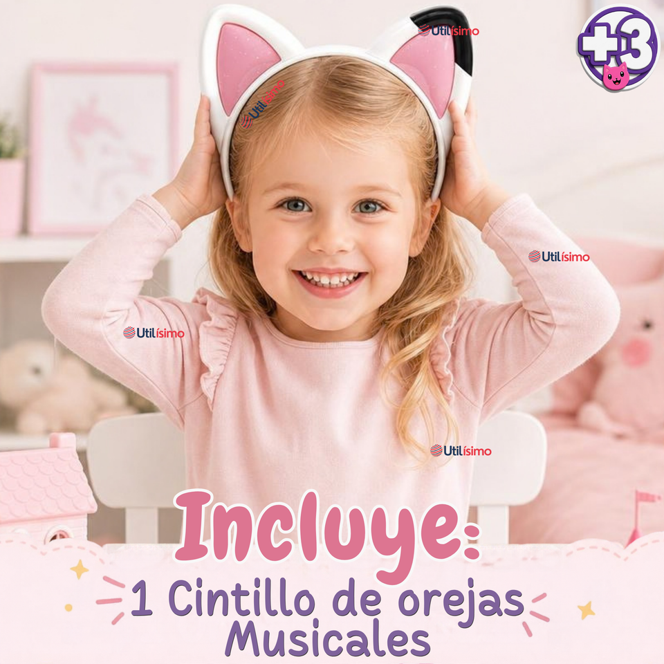 Gaby Orejas Musicales Mágicas Juguete Infantil Niña