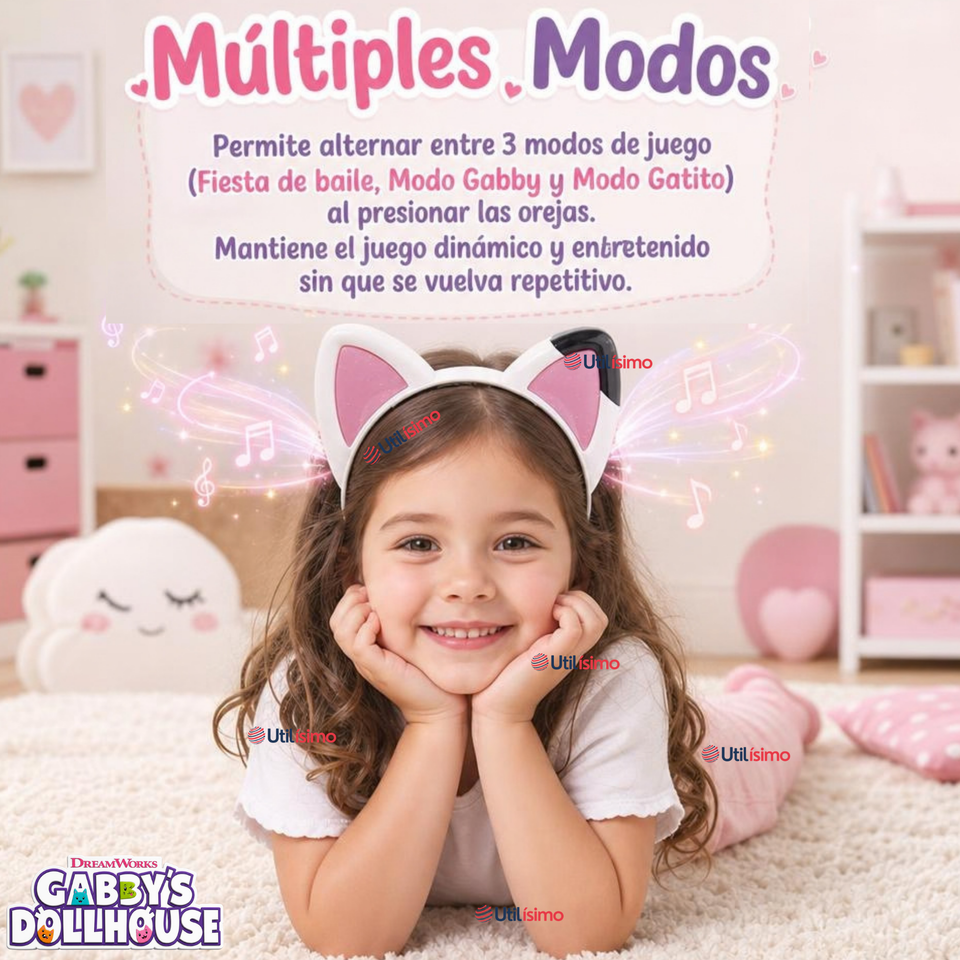 Gaby Orejas Musicales Mágicas Juguete Infantil Niña