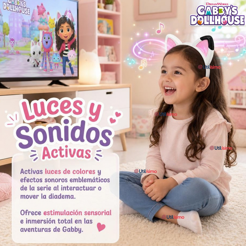 Gaby Orejas Musicales Mágicas Juguete Infantil Niña