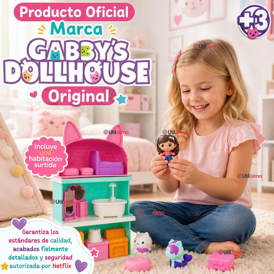 Habitación Surtida Gabby's  Dollhouse Juguete Para Niña