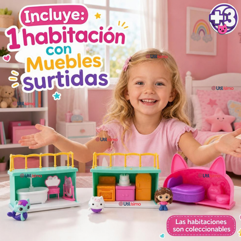 Habitación Surtida Gabby's  Dollhouse Juguete Para Niña
