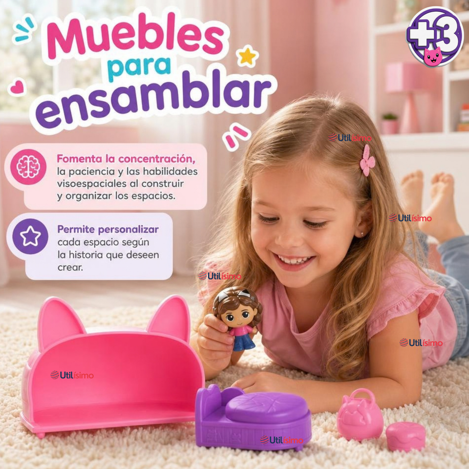 Habitación Surtida Gabby's  Dollhouse Juguete Para Niña