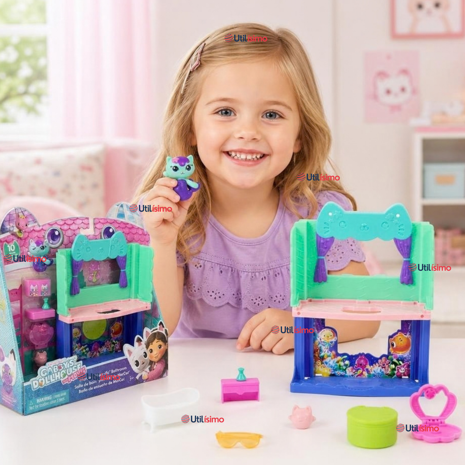 Habitaciones Gabby´s Dollhouse MerCat Juguete Infantil Niña