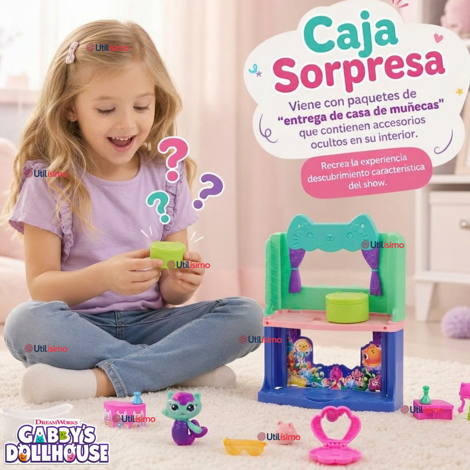 Habitaciones Gabby´s Dollhouse MerCat Juguete Infantil Niña