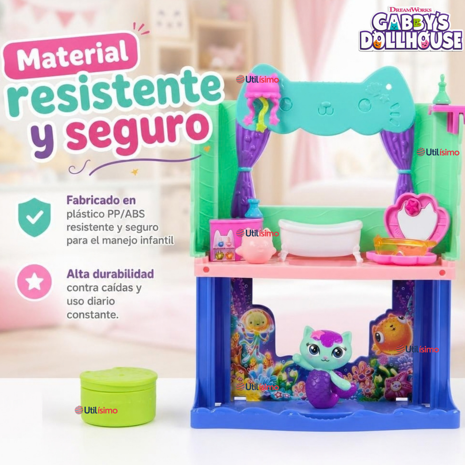 Habitaciones Gabby´s Dollhouse MerCat Juguete Infantil Niña